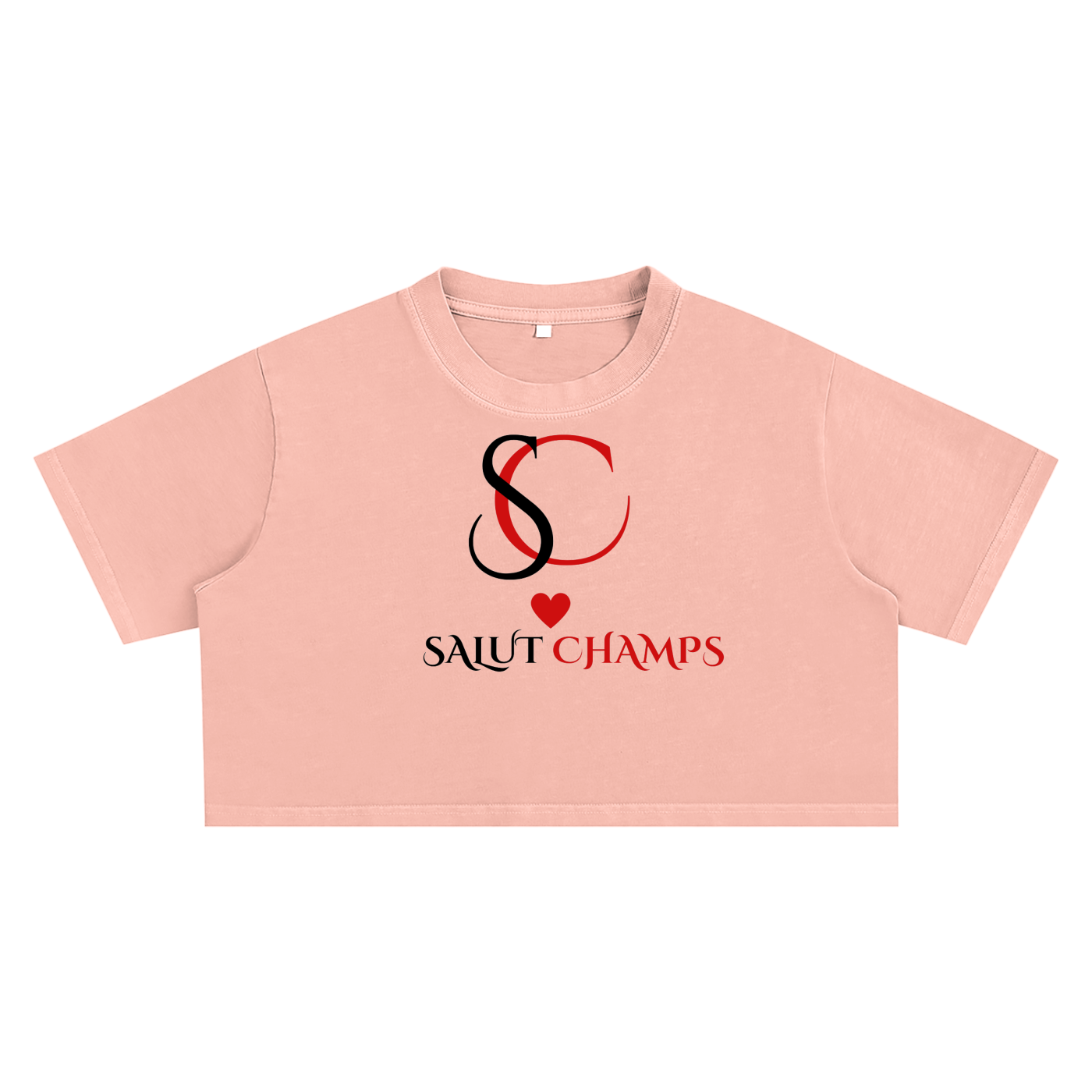 SALUT CHAMPS- CROP TEE