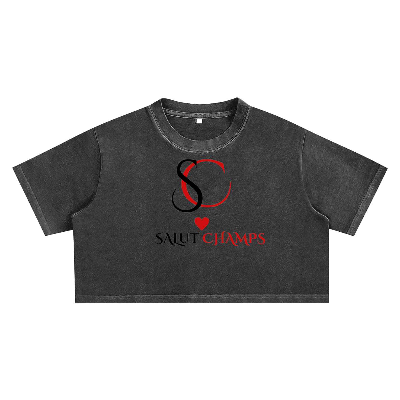 SALUT CHAMPS- CROP TEE