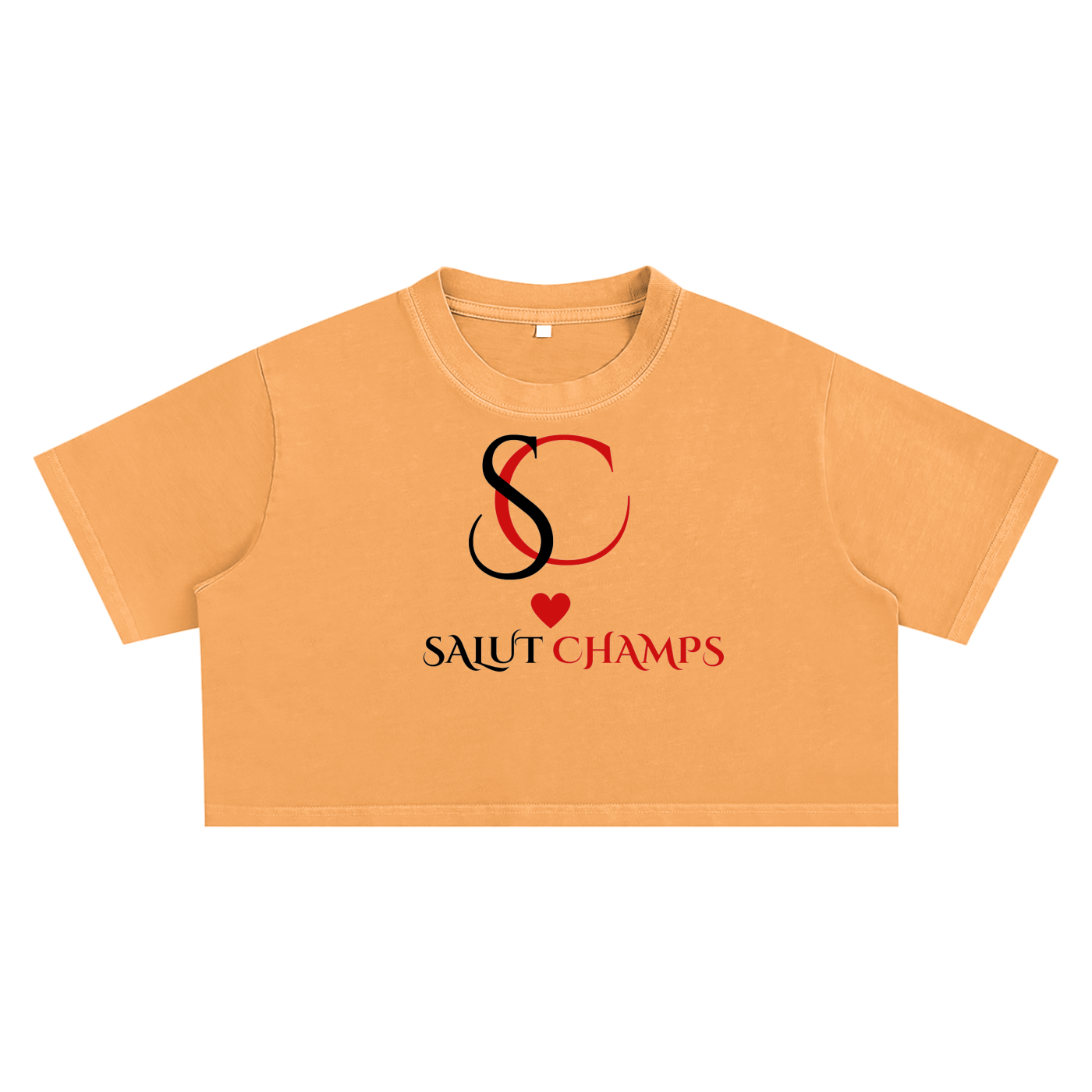 SALUT CHAMPS- CROP TEE