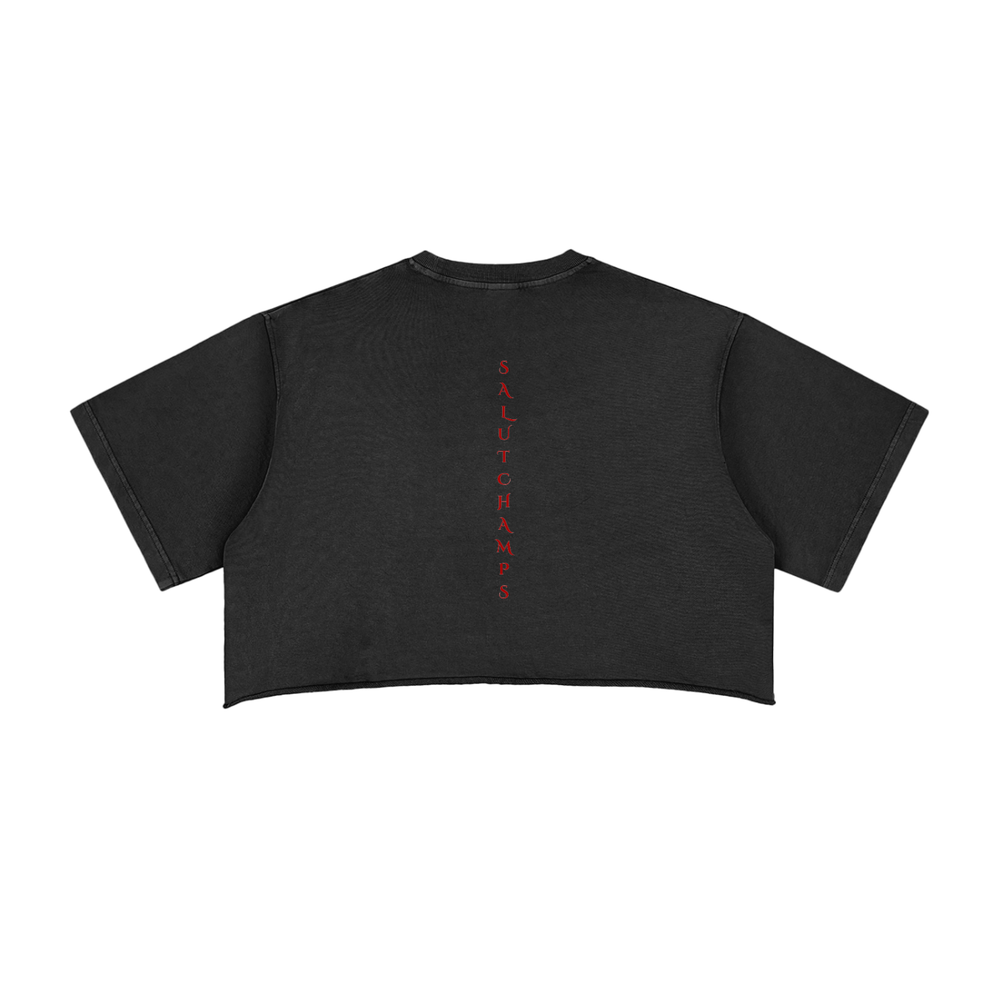 SALUT CHAMPS- "GLOVES UP CROP TEE"