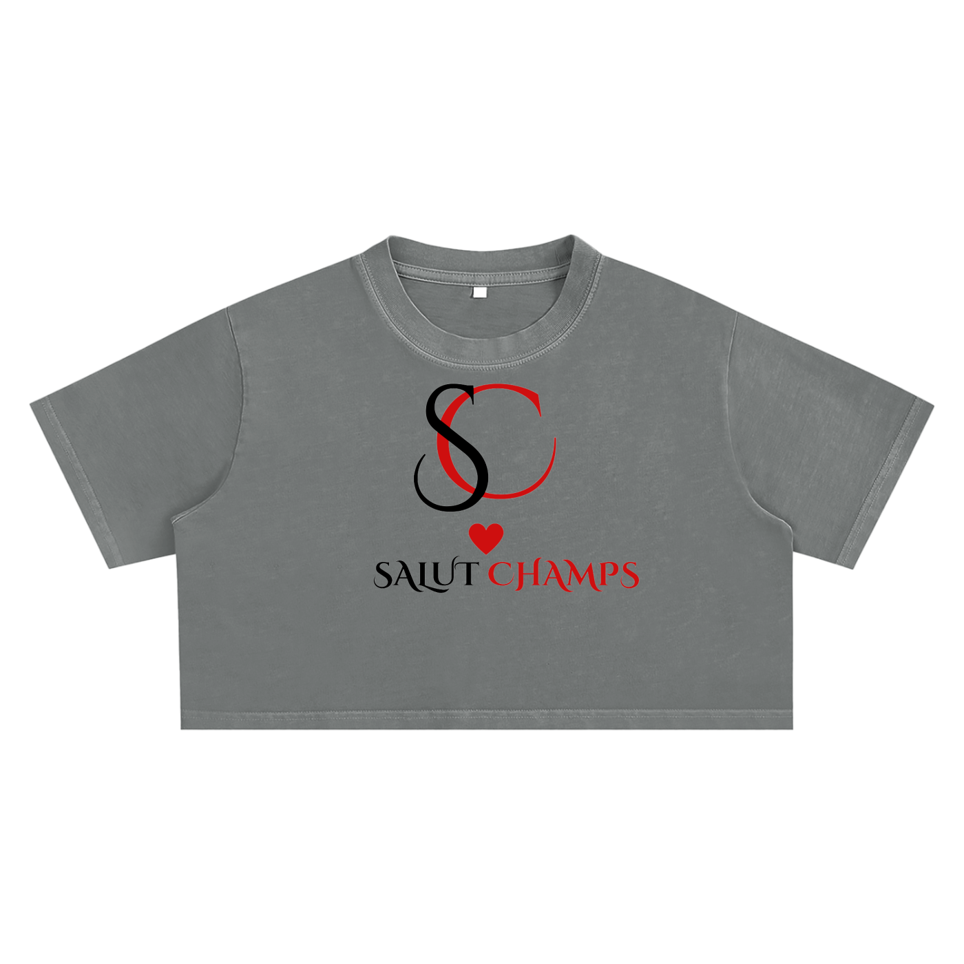SALUT CHAMPS- CROP TEE
