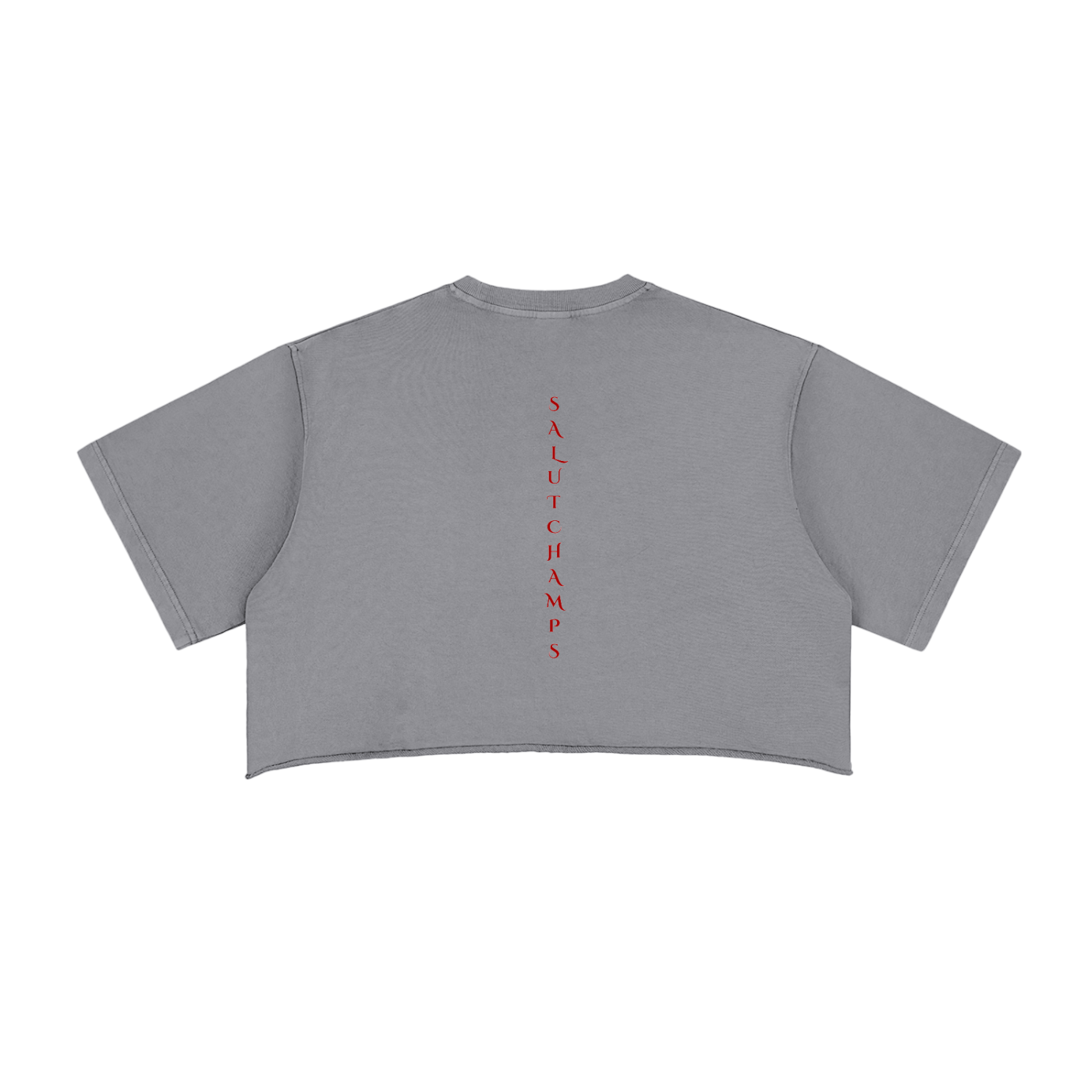 SALUT CHAMPS- "GLOVES UP CROP TEE"