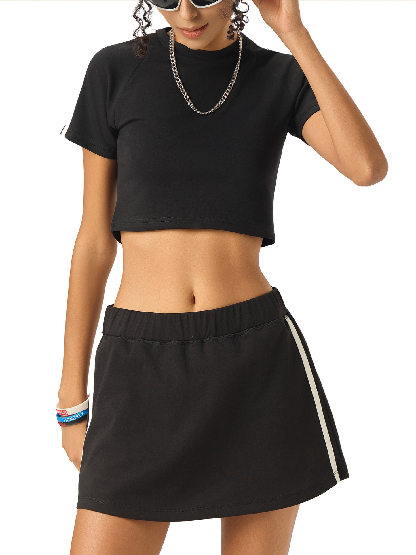 Move Strong – Taped Cooling Crop by SALUT CHAMPS
