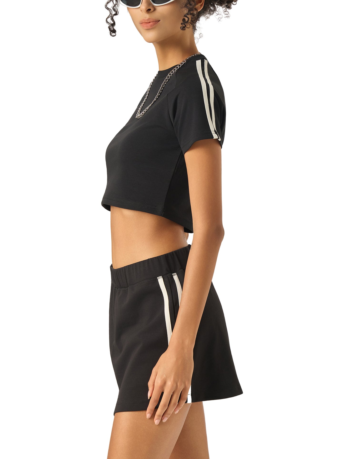 Move Strong – Taped Cooling Crop by SALUT CHAMPS