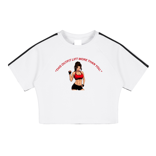 Taped Cooling Performance Crop Top