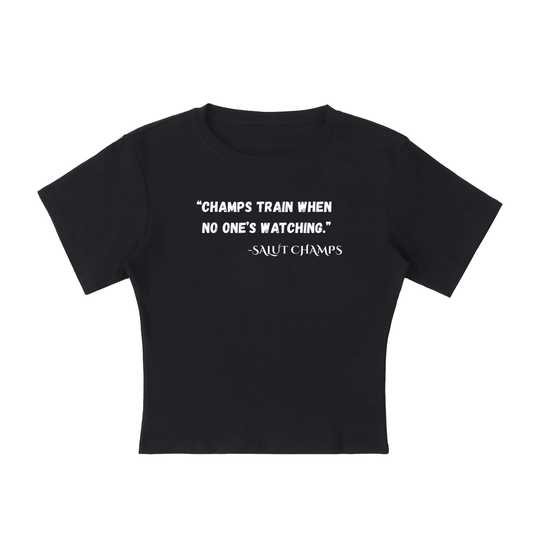 SALUT CHAMPS-TRAIN WHEN NO ONE'S WATCHING (Short Sleeve Top)